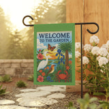 Lowcountry Garden Welcome Banner – “Sunrise on the Marsh” - Floral Outdoor Decor, Gardening Gift, Butterfly Garden Sign, Home & Patio Decor