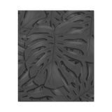 Charcoal Monstera Canvas Print – Botanical Wall Art