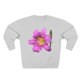 Pink Daylily Floral Sweatshirt