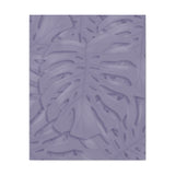 Violet Monstera Canvas Print – Botanical Wall Art