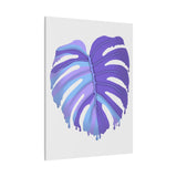 Purple Monstera Canvas Print – Botanical Wall Art