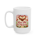Valentine Garden Ceramic Mug (11oz, 15oz) – Floral Inspirational Coffee Cup