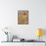 Seaside Wildflower Gathering – Impressionist Style Portrait