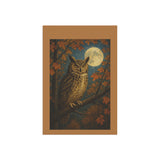 Autumn Owl with Full Moon Garden Banner