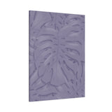 Violet Monstera Canvas Print – Botanical Wall Art