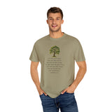 "Rooted in Faith" Live Oak Tee, Inspirational Garment-Dyed T-shirt for Faith & Growth