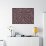 Merlot Monstera Canvas Print – Botanical Wall Art