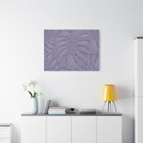 Violet Monstera Canvas Print – Botanical Wall Art