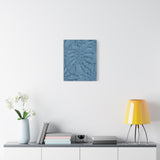 Cerulean Blue Monstera Canvas Print – Botanical Wall Art