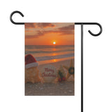 Merry Christmas Beach Garden Flag