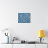 Cerulean Blue Monstera Canvas Print – Botanical Wall Art
