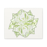 Snow Queen Pothos Canvas Print – Botanical Wall Art