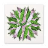 Syngonium Tricolor Pattern Canvas Print – Botanical Wall Art