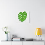 Melting Monstera Canvas Print – Botanical Wall Art