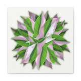 Syngonium Tricolor Pattern Canvas Print – Botanical Wall Art