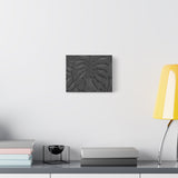 Charcoal Monstera Canvas Print – Botanical Wall Art
