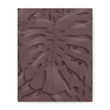 Merlot Monstera Canvas Print – Botanical Wall Art