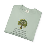 "Rooted in Faith" Live Oak Tee, Inspirational Garment-Dyed T-shirt for Faith & Growth
