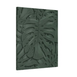 Deep Green Monstera Canvas Print – Botanical Wall Art