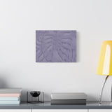 Violet Monstera Canvas Print – Botanical Wall Art