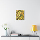 Noble Aeonium Succulent Pattern Canvas Print – Botanical Wall Art