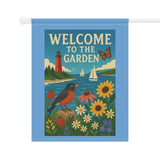 Great Lakes Garden Welcome Banner – “Harbor & Harmony” Garden Welcome Banner, Decorative Garden Flag, Home and Yard Decor, Spring and Summer Decor, Outdoor Welcome Sign