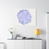 Graptopetalum Murasaki Succulent Canvas Print – Botanical Wall Art