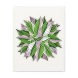 Syngonium Tricolor Pattern Canvas Print – Botanical Wall Art