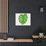 Melting Monstera Canvas Print – Botanical Wall Art