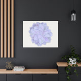 Graptopetalum Murasaki Succulent Canvas Print – Botanical Wall Art