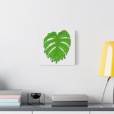 Melting Monstera Canvas Print – Botanical Wall Art