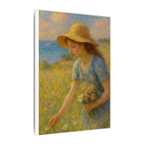 Seaside Wildflower Gathering, Impressionist Style Wall Art
