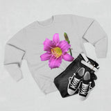 Pink Daylily Floral Sweatshirt