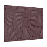 Merlot Monstera Canvas Print – Botanical Wall Art