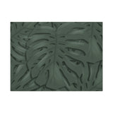 Deep Green Monstera Canvas Print – Botanical Wall Art