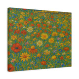 Wildflower Symphony, Van Gogh Inspired Garden Art