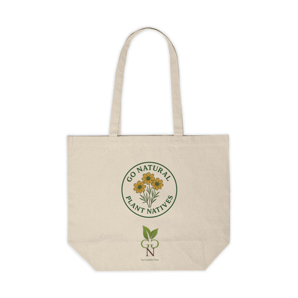 Go Natural Plant Natives, Coreopsis Theme, Reusable Bag, Sustainable Gift, Green Living, Nature Lover's Tote
