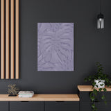 Violet Monstera Canvas Print – Botanical Wall Art