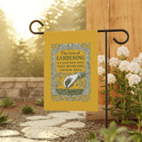 Charming Garden Banner | Gertrude Jekyll Love of Gardening Quote, Decorative Garden Flag, Home & Garden Decor, Gift for Gardeners