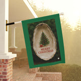 Merry Christmas, Oyster Shell Garden Banner