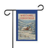 Welcome Christmas Snowy Appalacian Home Place Garden Banner