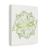 Snow Queen Pothos Canvas Print – Botanical Wall Art