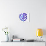 Purple Monstera Canvas Print – Botanical Wall Art