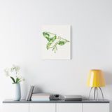 Marble Syngonium Canvas Print – Botanical Wall Art