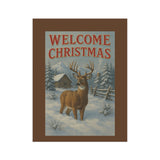 Welcome Christmas, Buck Deer Garden Banner