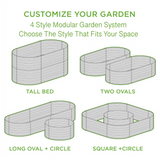 🎉 Olle 4-Style Modular Galvanized Raised Garden Beds [Build 1 of 4 Configurations]