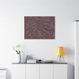 Merlot Monstera Canvas Print – Botanical Wall Art
