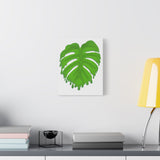 Melting Monstera Canvas Print – Botanical Wall Art