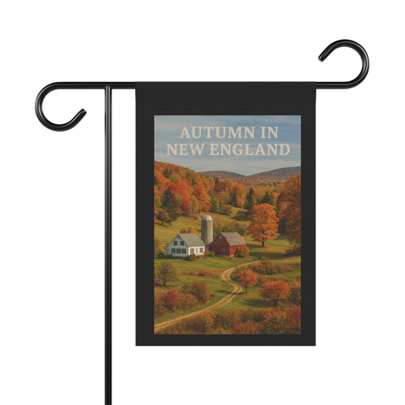 Autumn in New England, Scenic Farm Landscape Garden Banner