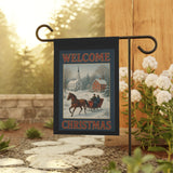 Welcome Christmas, Americana Garden Banner